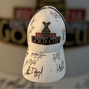 Detroit APBA Gold Cup Cap with autographs